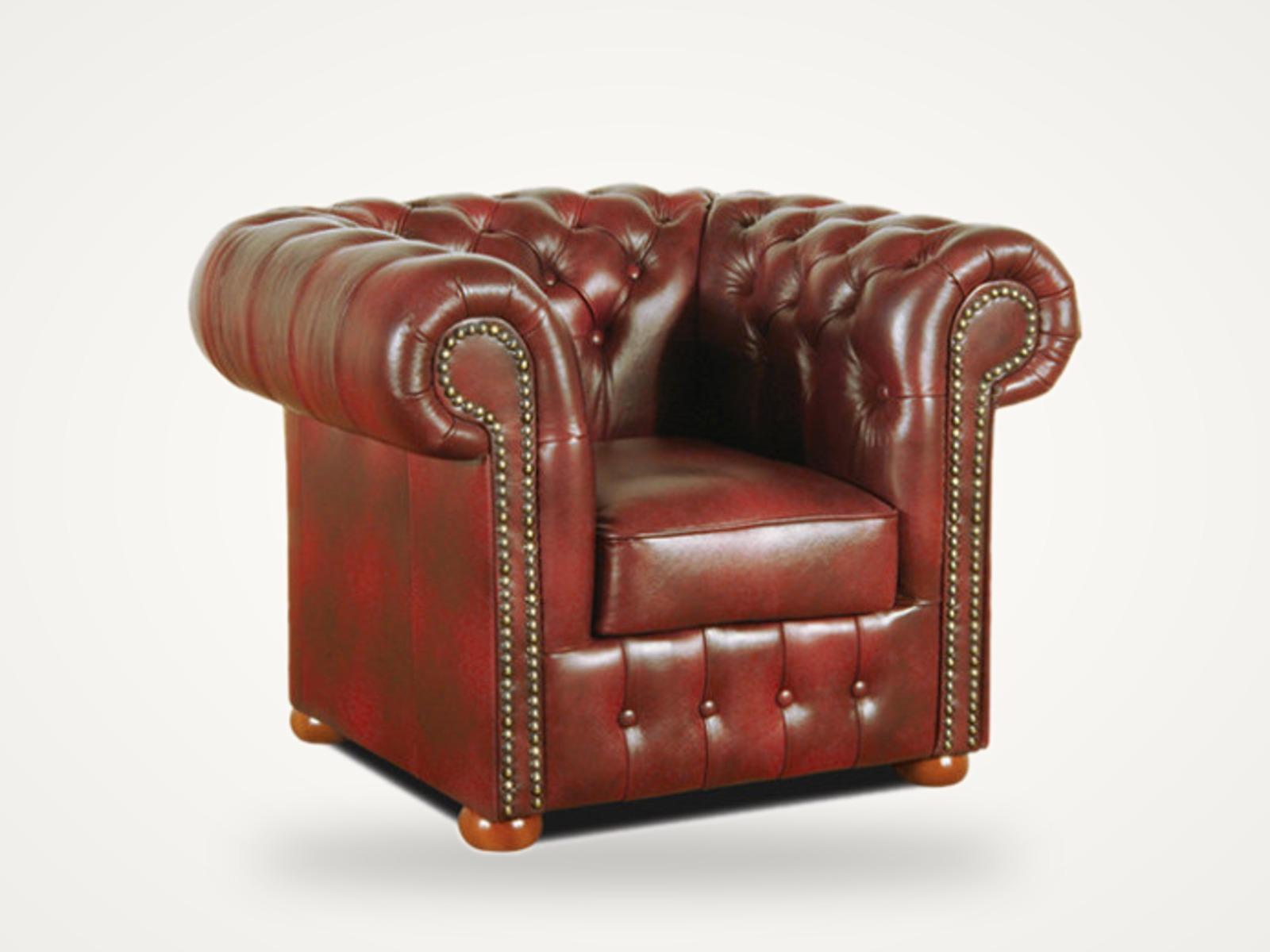 Fotel Classic XL — bordowy, zdjęcie produktowe