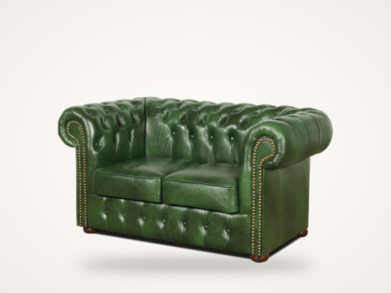 Sofa Classic 2-osobowa — butelkowa zieleń, zdjęcie produktowe