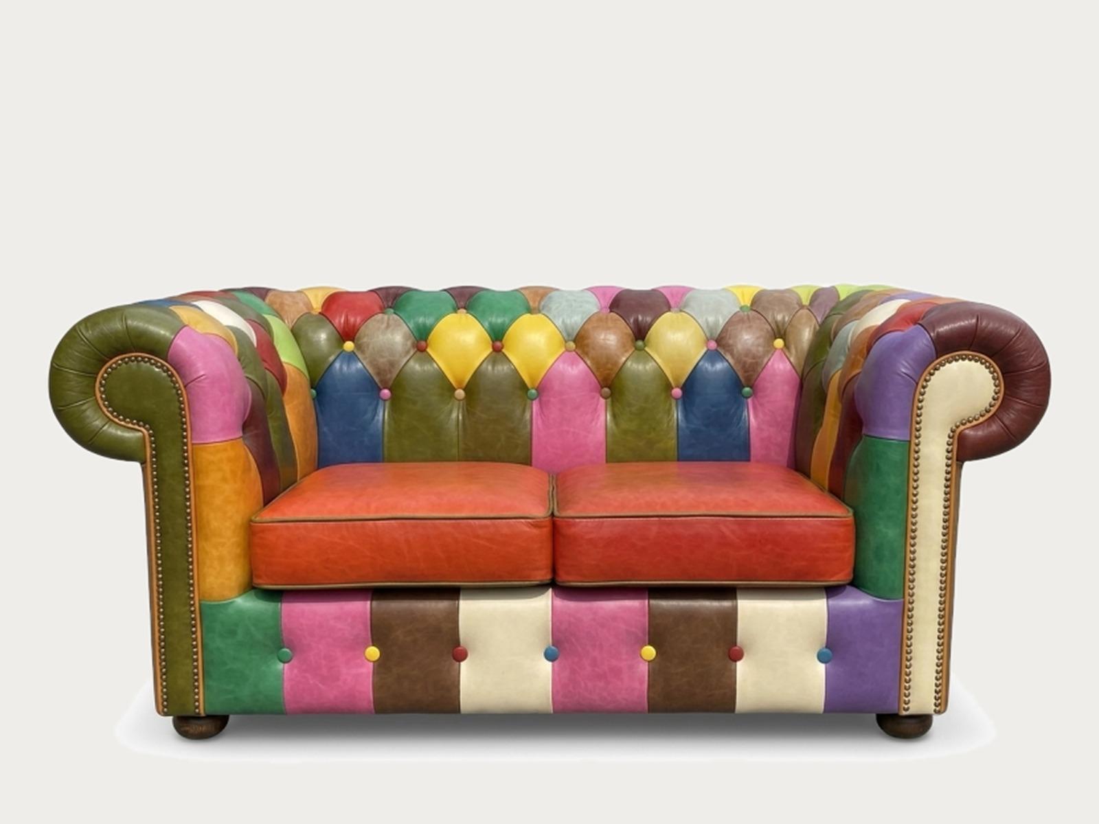 Sofa Classic 2 Patchwork — patchwork (wielokolorowy)