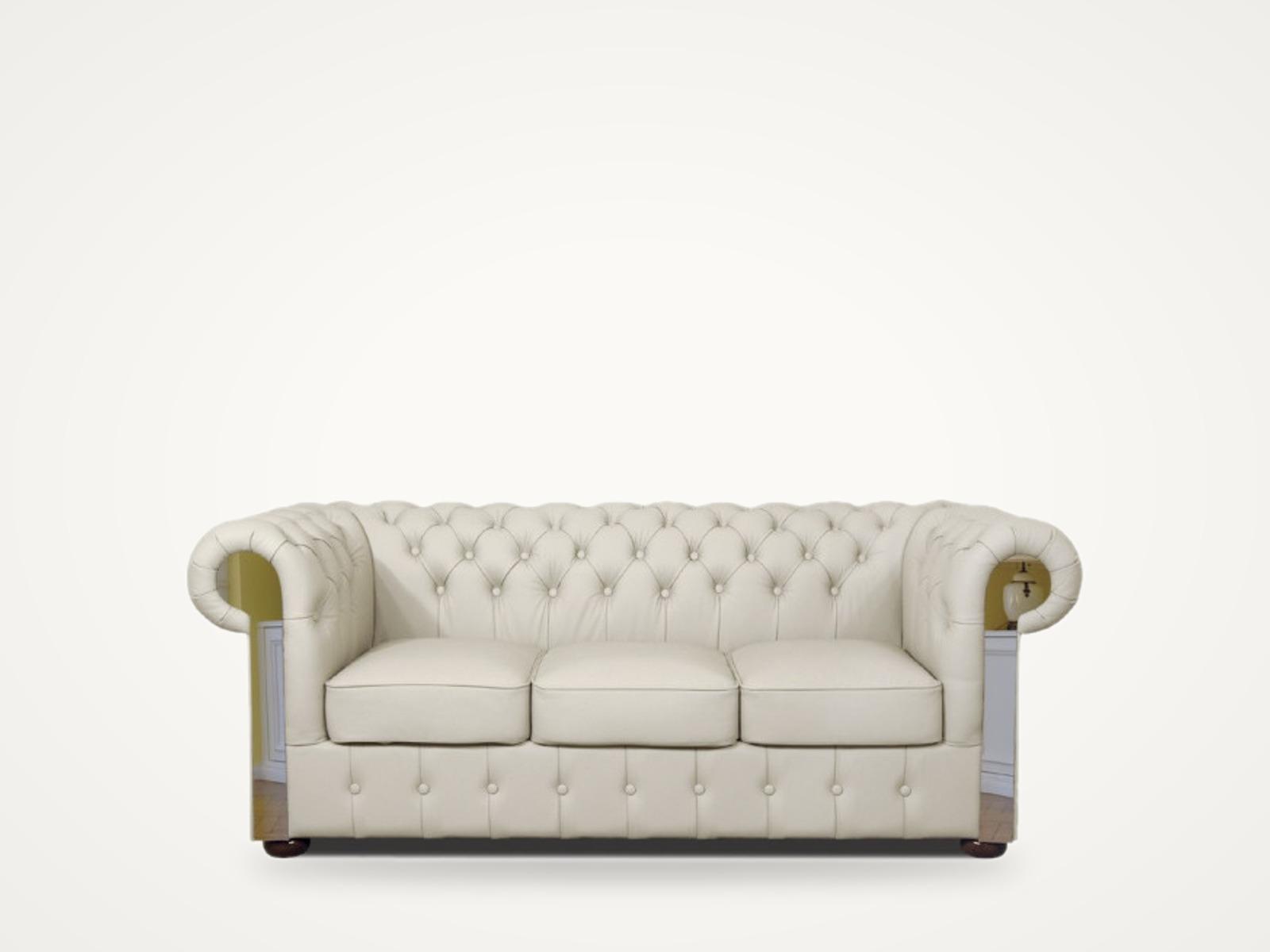 Sofa Classic 3 lustrzana — ecru, zdjęcie produktowe