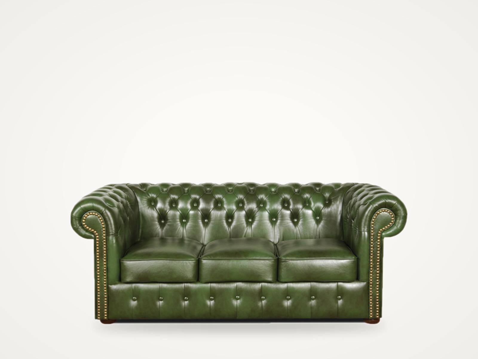 Sofa Classic XL 3-osobowa — butelkowa zieleń, zdjęcie produktowe