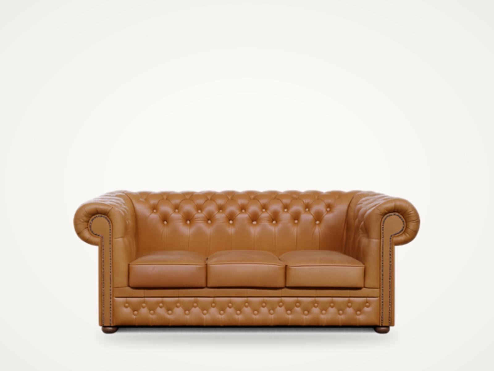 Sofa Lord 3-osobowa — camelowy brąz, zdjęcie produktowe